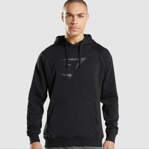 Gymshark Sweaters - Gymshark Sharkhead Infill Black Hoodie UNISEX